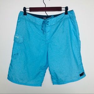 *4 for $25* Oakley Blue Board Shorts SwimTrunks Men's Size 31